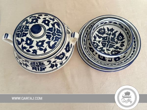 Decorated Ceramic Serving Set